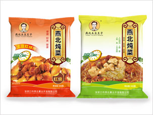 燕北薯業燉菜食品包裝設計案例圖片