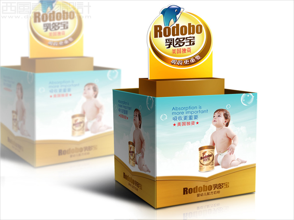 Rodobo乳多寶賣場堆頭設計