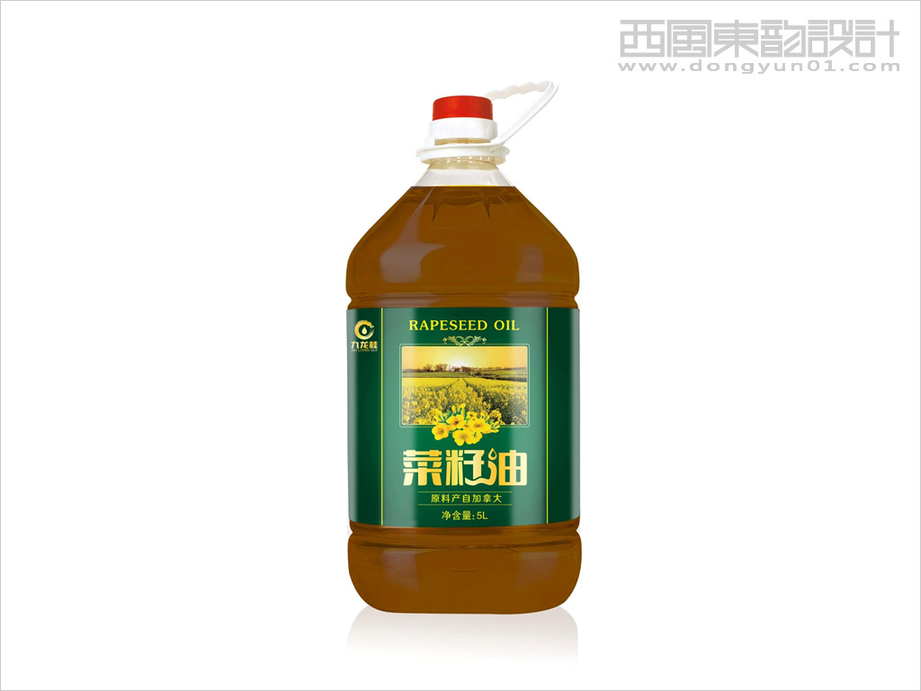 澳加糧油工業(yè)有限公司5升桶裝菜籽油瓶簽設(shè)計(jì)