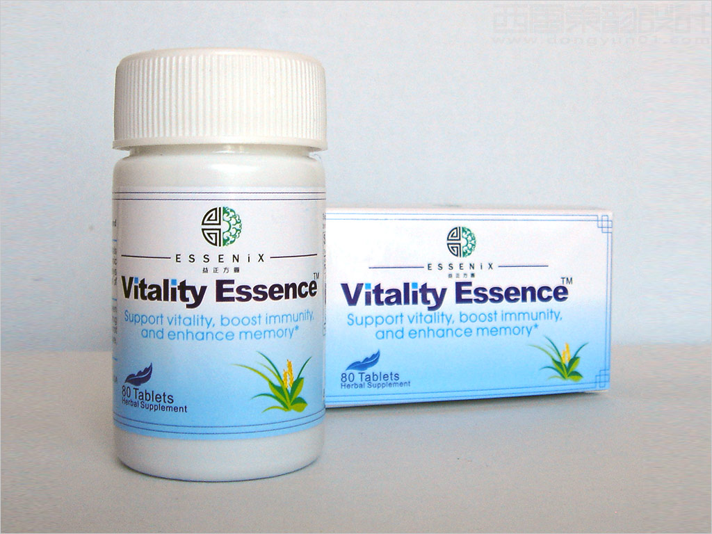 美國益正方圓生物科技有限公司Vitality Essence保健品包裝設計