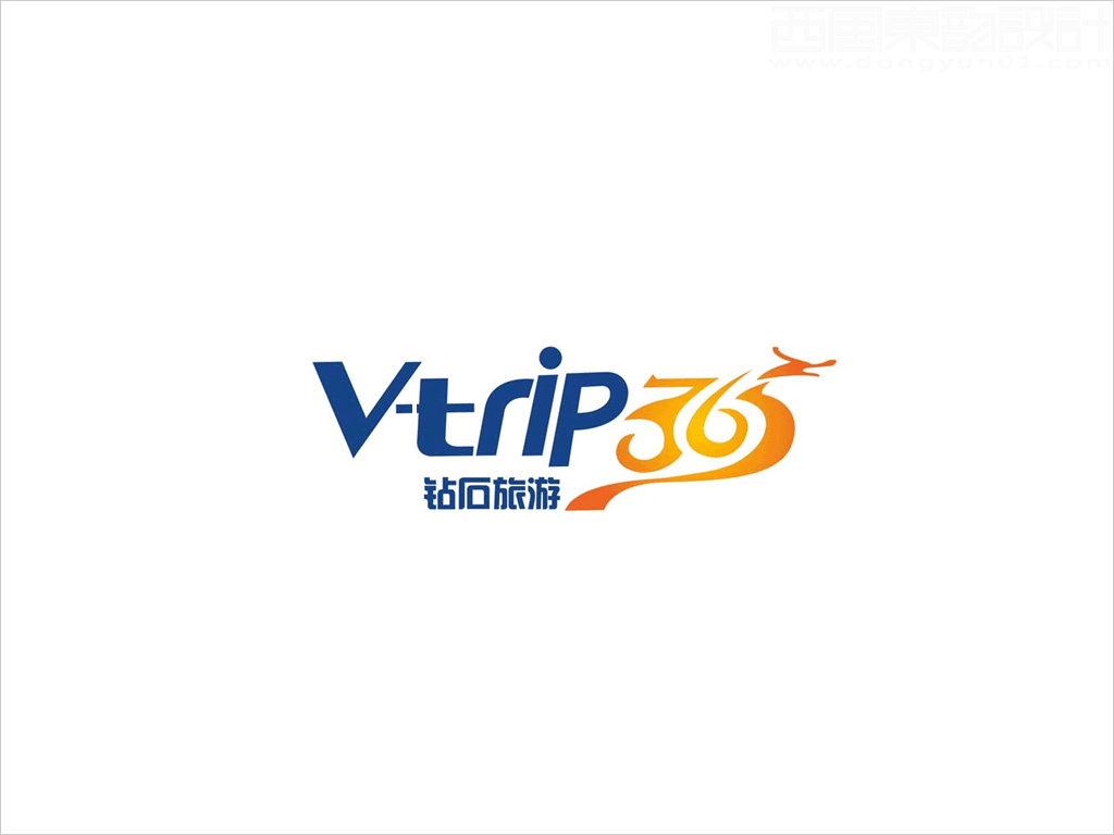 V-trip365 鉆石旅游標志設計