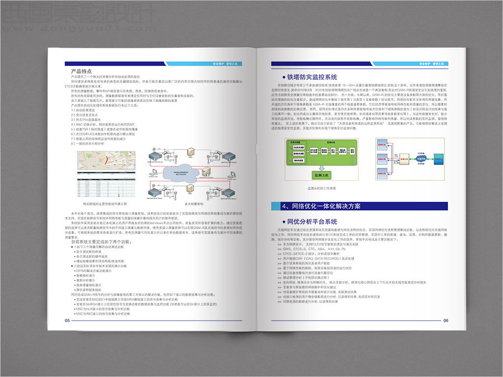 北京睿博孚科技有限公司畫冊設計之網(wǎng)絡優(yōu)化一體化解決方案內頁設計