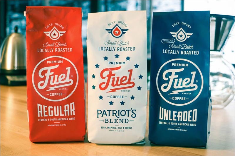 Fuel America Coffee 咖啡包裝設計