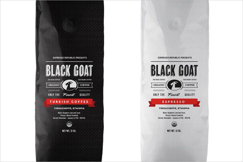 Black Goat Organic Coffee 咖啡包裝設計