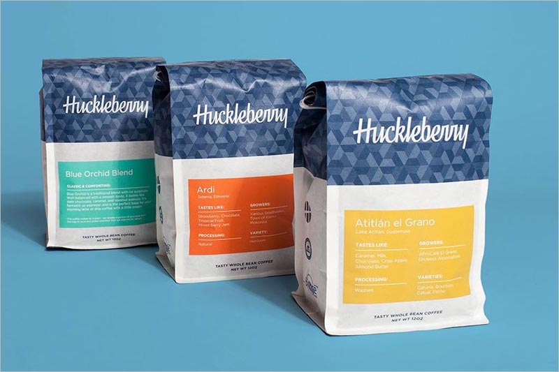 Huckleberry 咖啡包裝設計