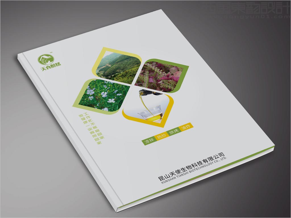 江蘇昆山天使生物科技有限公司宣傳畫冊封面設(shè)計(jì)