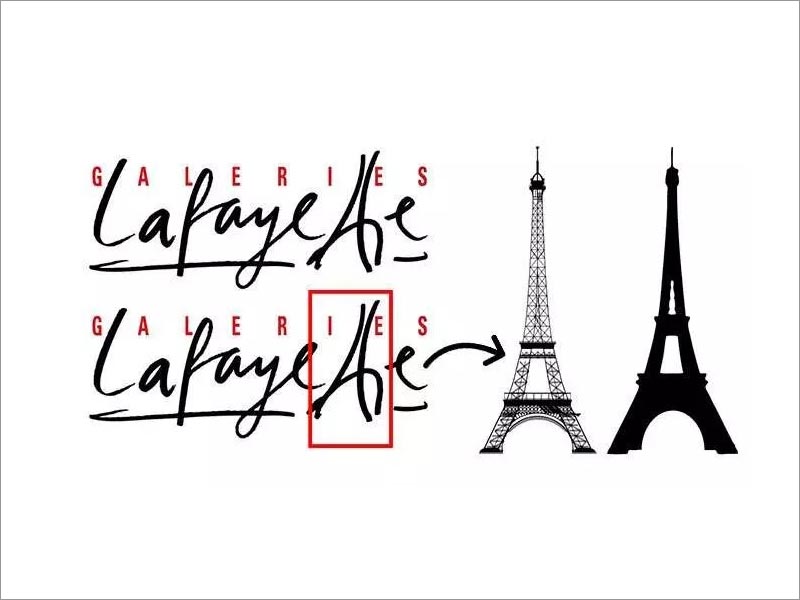 巴黎拉法葉百貨公司（Galeries Lafayette）logo設計