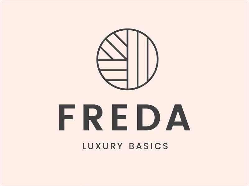 Freda Luxury Basics幾何形logo設(shè)計(jì)案例