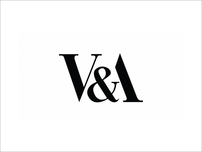 V＆A logo設(shè)計(jì)，由Alan Fletcher在1990年設(shè)計(jì)，至今仍在使用