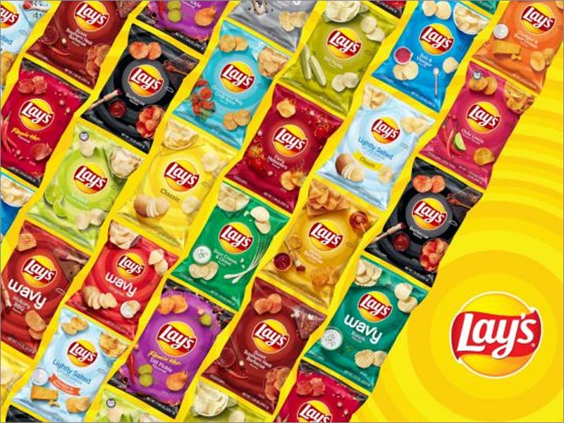 Lay's樂事薯片休閑食品包裝重新設(shè)計(jì)涵蓋了所有口味，包括115種不同的包裝設(shè)計(jì)