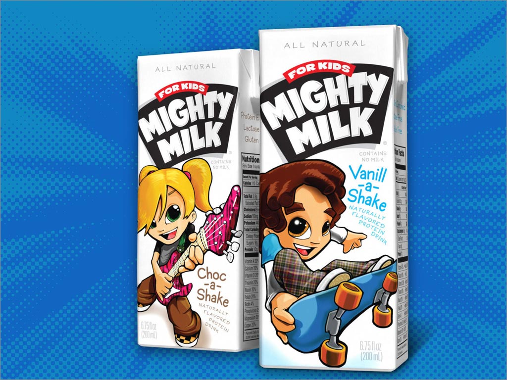 MIGHTY MILK兒童牛奶包裝設(shè)計