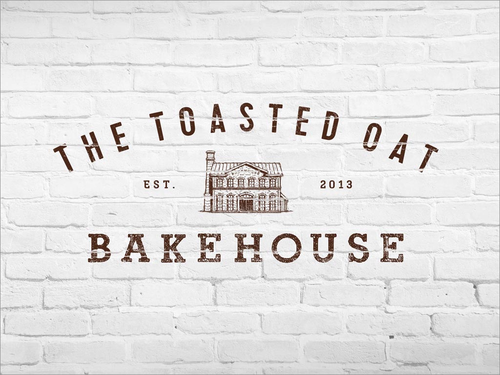 美國(guó)THE TOASTED OAT BAKEHOUSE面包品牌logo設(shè)計(jì)