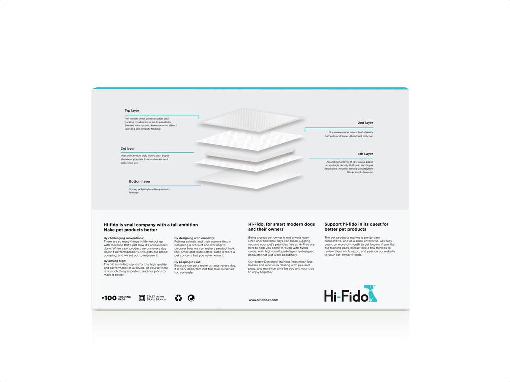 希臘Hi-Fido寵物狗訓練墊用品包裝設計