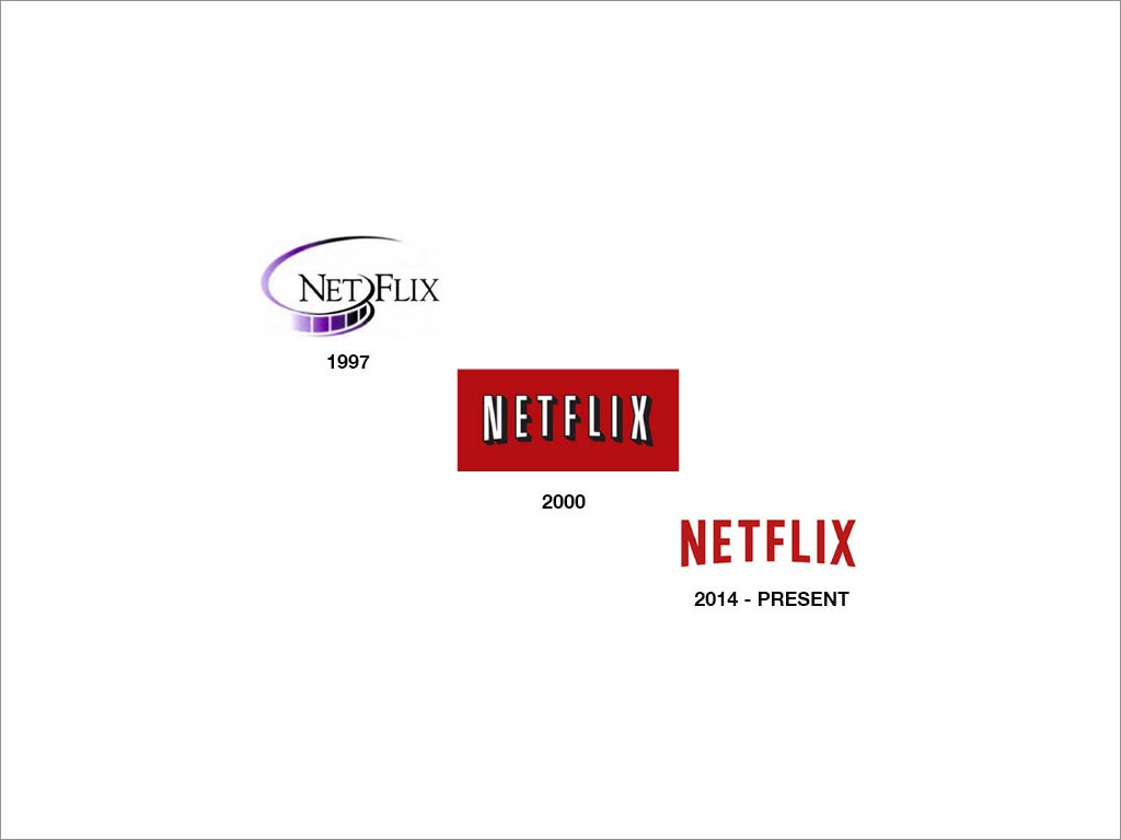 NETFLIX logo設計及其演變過程