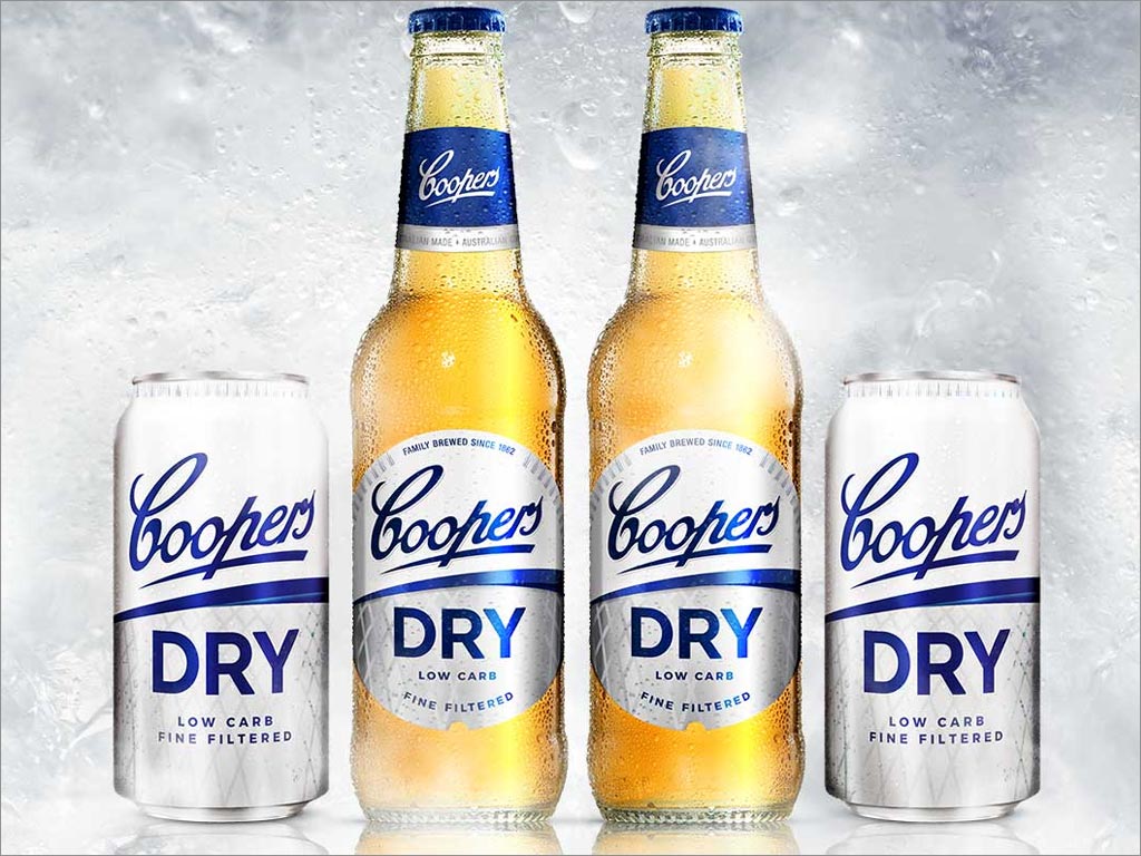 Coopers Dry啤酒易拉罐包裝設計案例欣賞