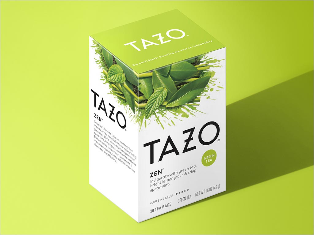 聯合利華Tazo薄荷味茶飲料包裝設計