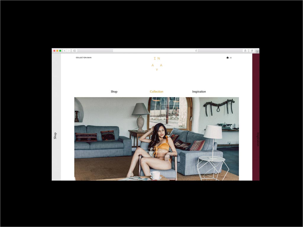 Inaya Lingerie內衣網站頁面設計