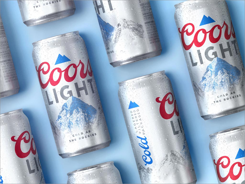 美國Coors Light易拉罐啤酒包裝設計