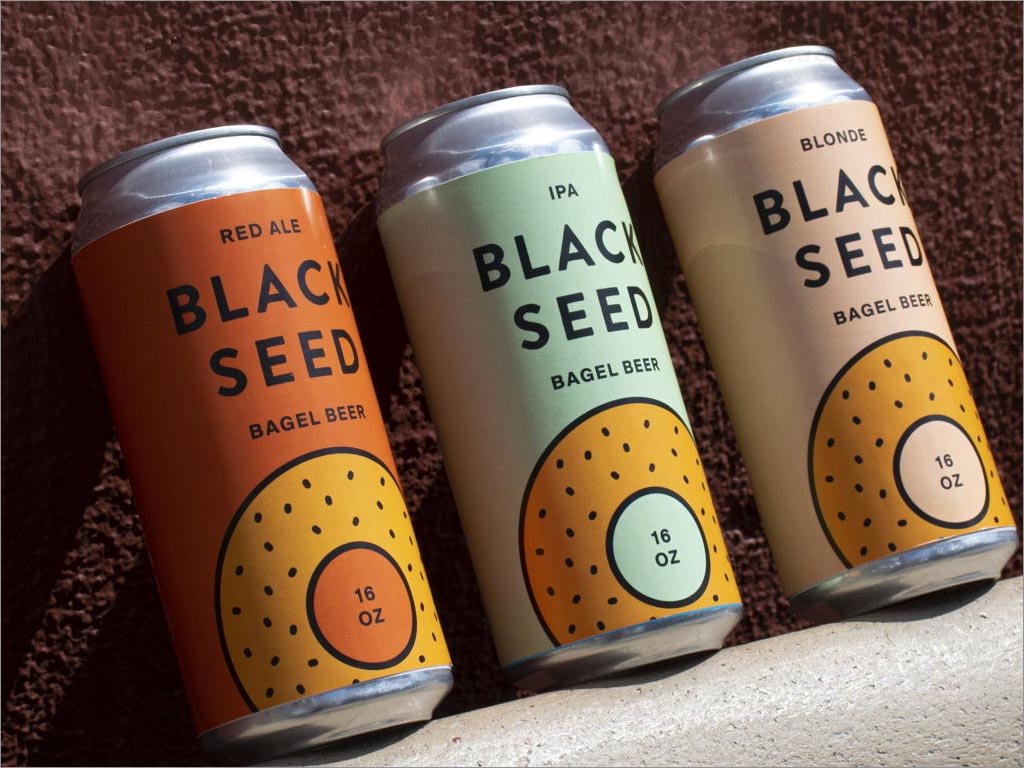 美國Black Seed Bagel飲料包裝設計