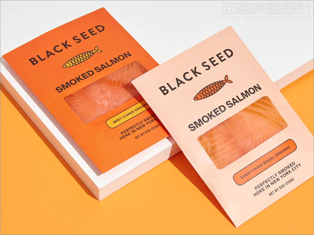 美國Black Seed Bagel三文魚包裝袋設計