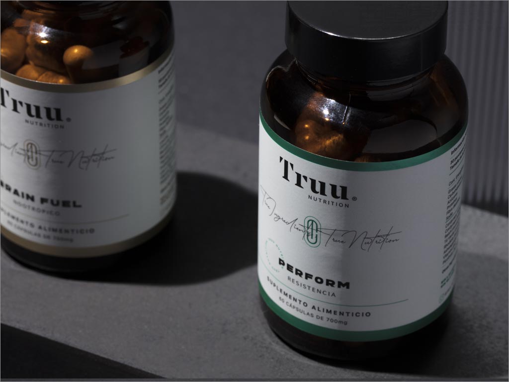 Truu Nutrition營養(yǎng)保健補品瓶貼包裝設計