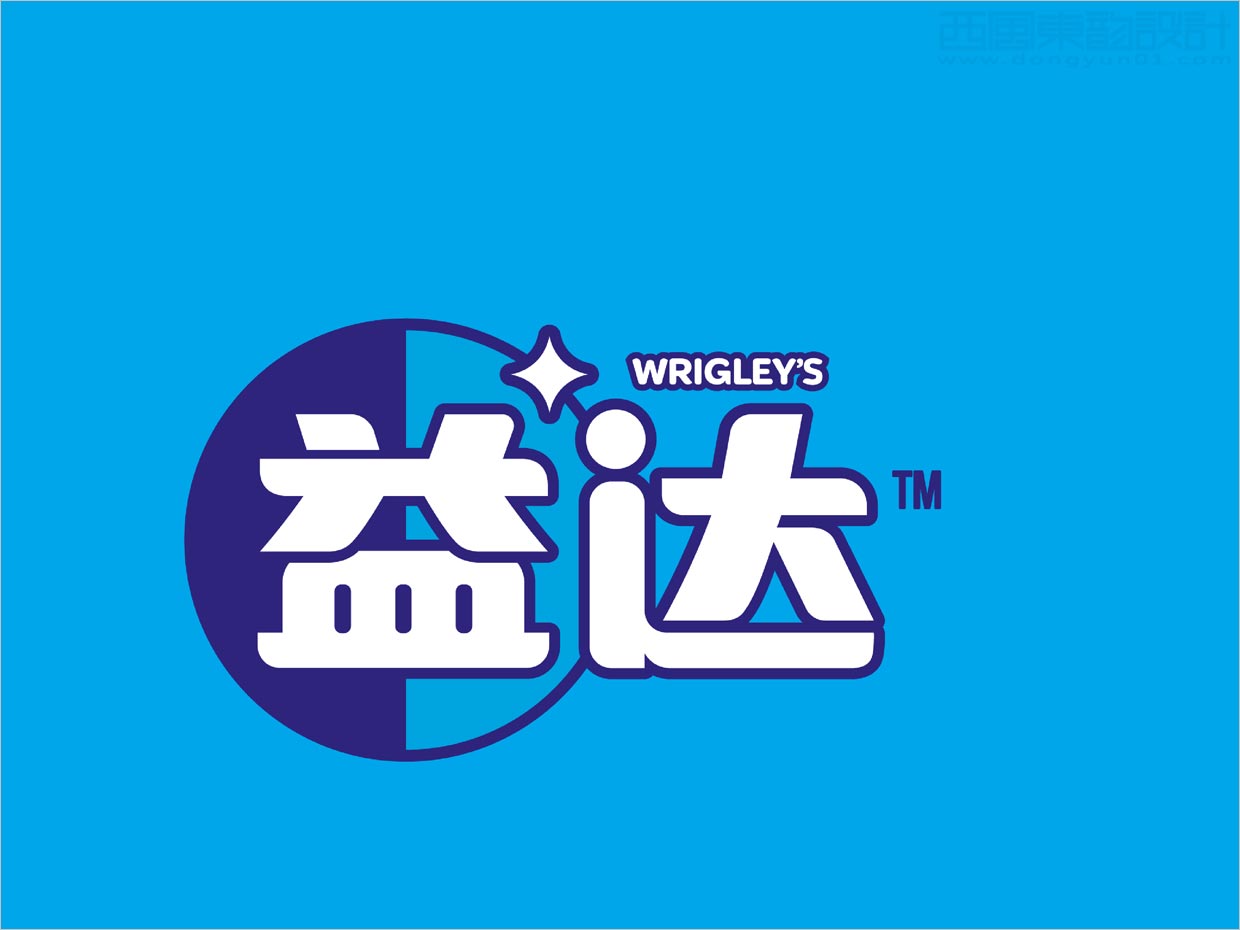 箭牌益達口香糖品牌中文logo優化升級設計