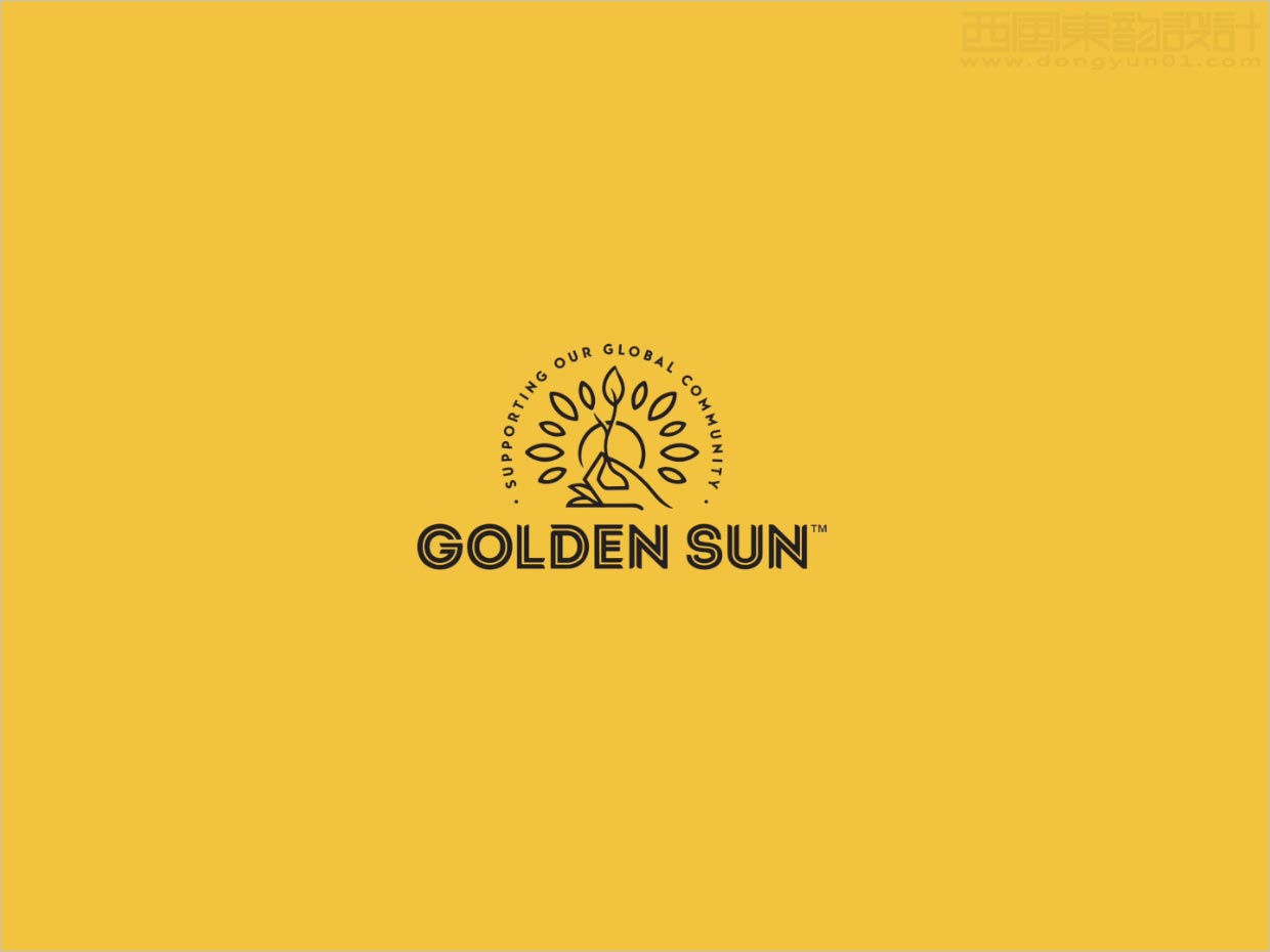 新西蘭Golden Sun系列調味食品logo設計